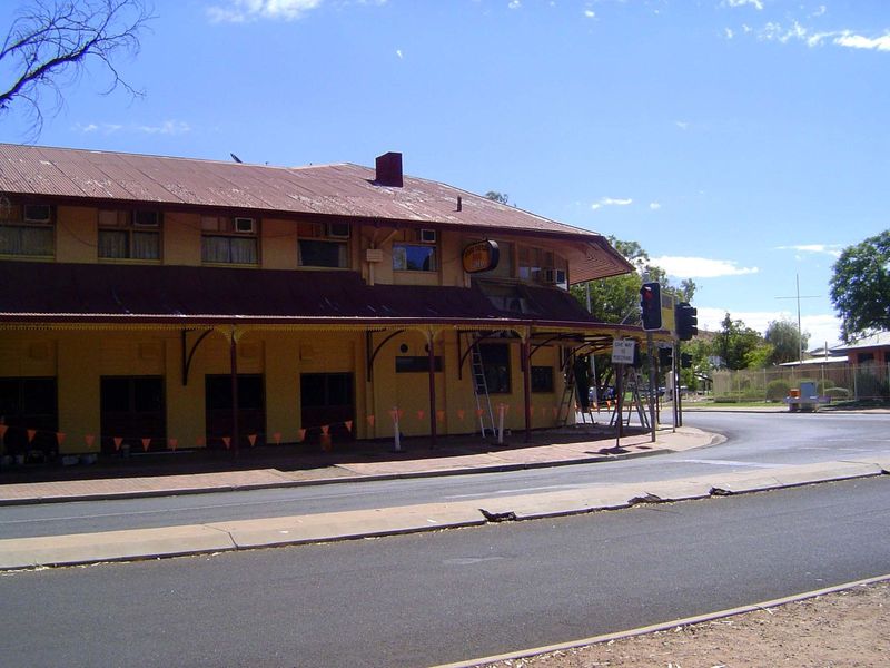 The most character yet: Todd's Tavern, named for the Charles Todd of the overland telegraph line.