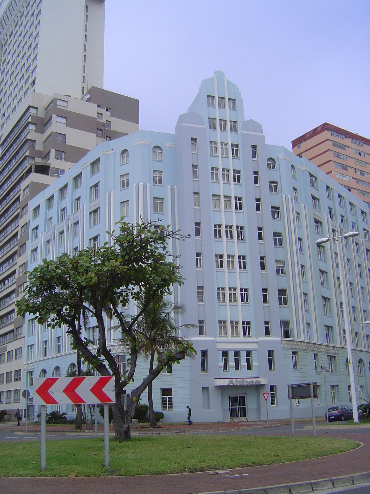 Along this "Golden Mile" is the Althea Court, 1933.
