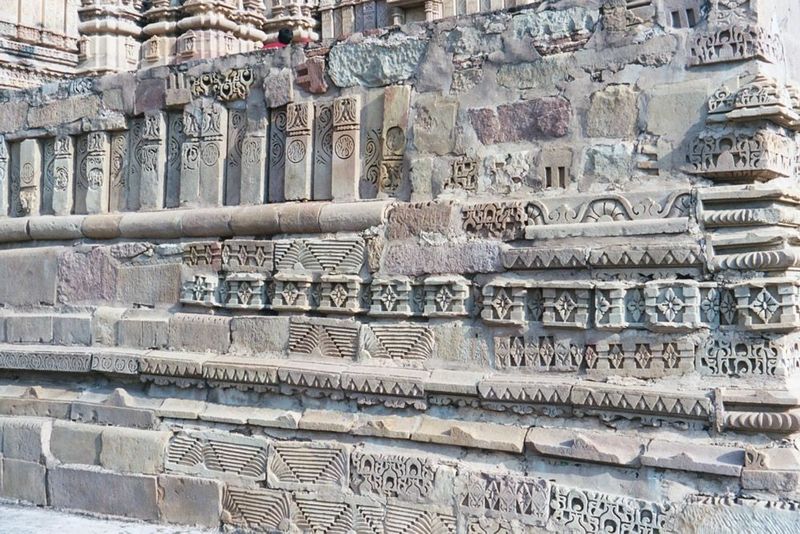 The Mahadeva plinth has unfortunately been none-too-carefully restored and lacks its sculptural bands.