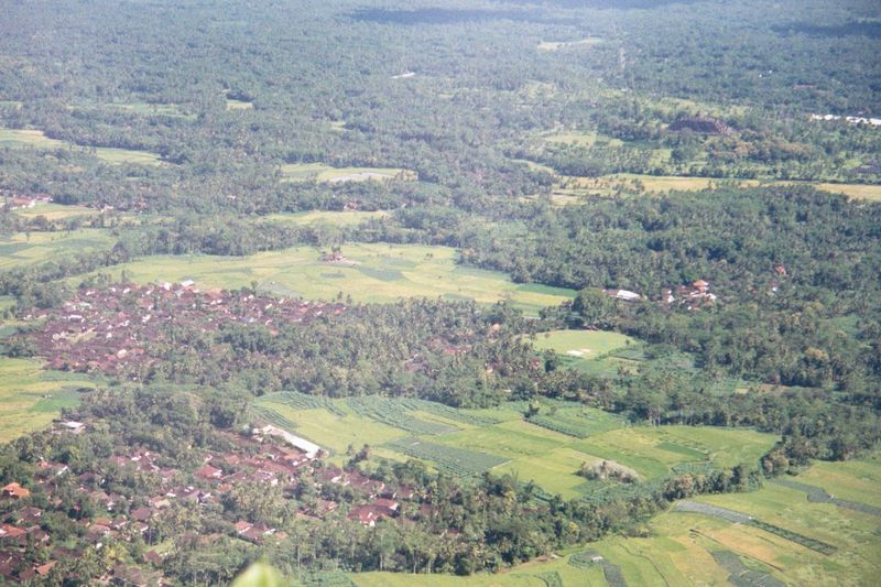 Close-up: Borobudur's at the upper right.