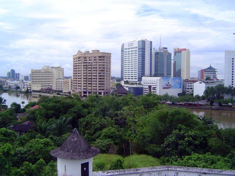 Hotels dominate the skyline.