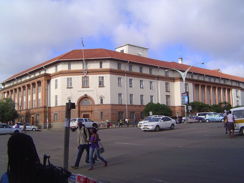 The Tredgold Building is a court house and the seat of other government offices. It was built in the 1930s and later named for Robert Tredgo