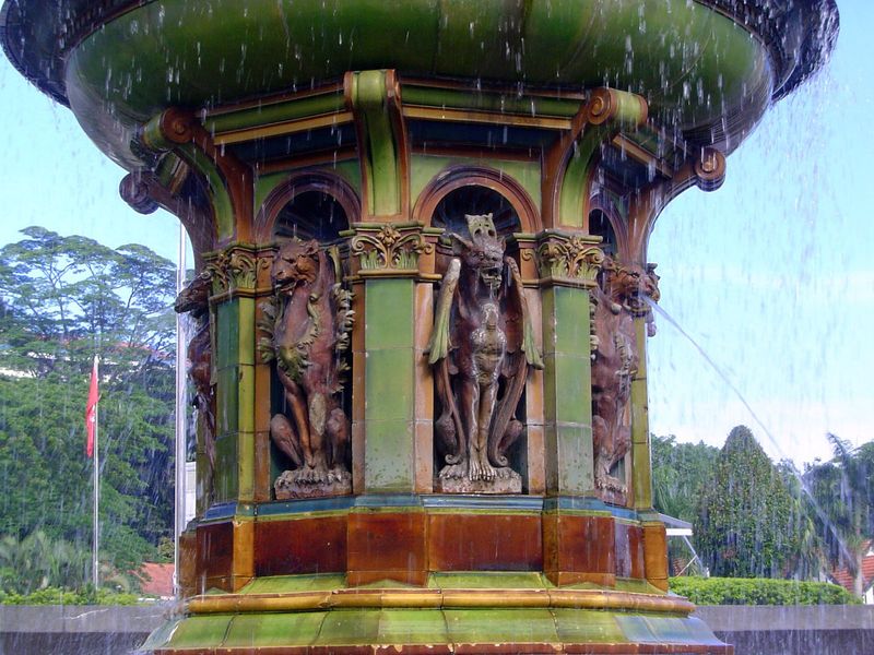 Harper is said to have been fond of animals, so the fountain was designed to allow them to drink.