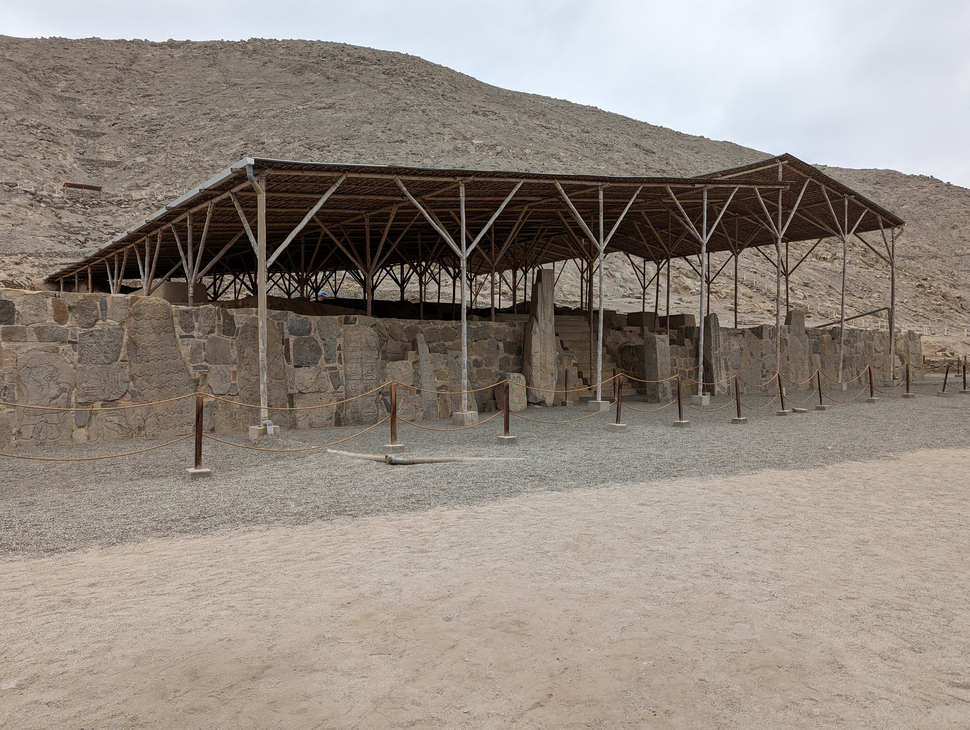 Cerro Sech n, a temple off limits to pedestrians who can do no more than walk around three of its exterior sides.