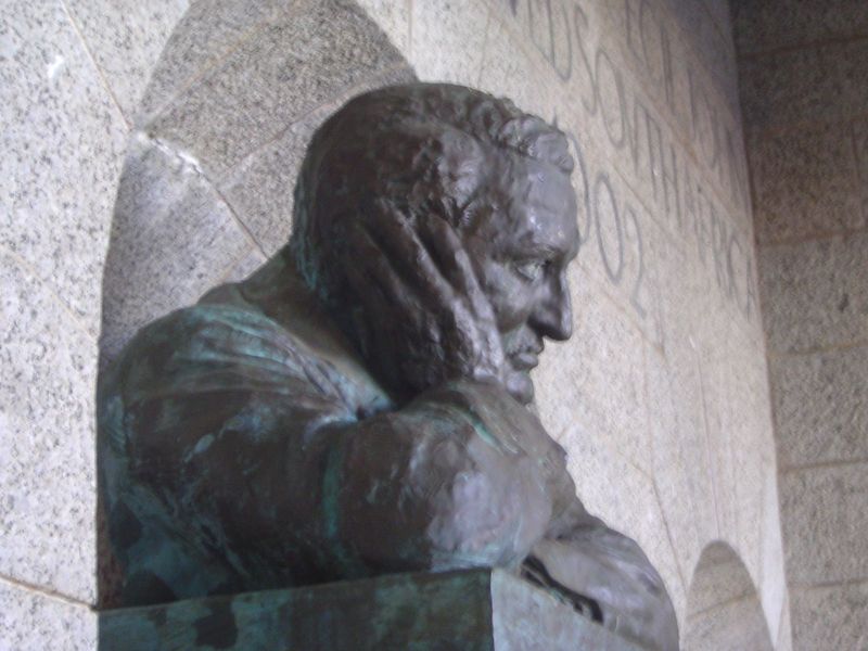 A century later, Rhodes looks discouraged. He'd look even worse if he knew how he is treated today. He was farsighted enough to suspect that
