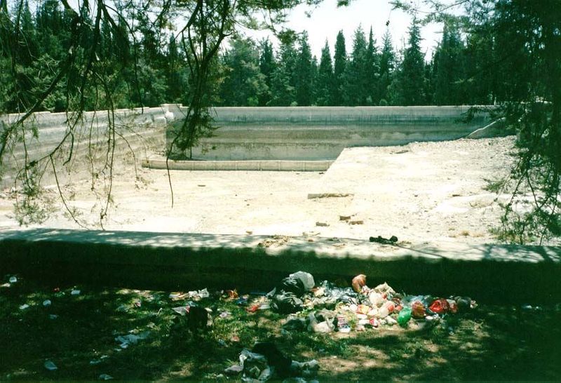 Litter accumulated—and it wasn't the only problem. Christian Palestinians stayed away because of harassment by Muslims.