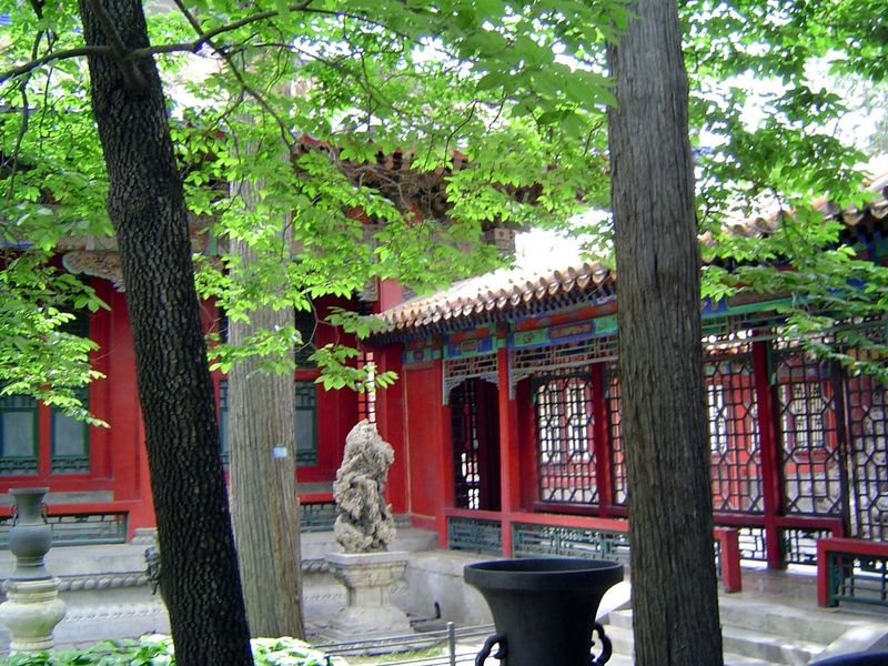 Behind the Hall of Imperial Supremacy, the Hall of Pleasurable Old Age Leshoutangdian finally yields a spot where one can relax. For a time,