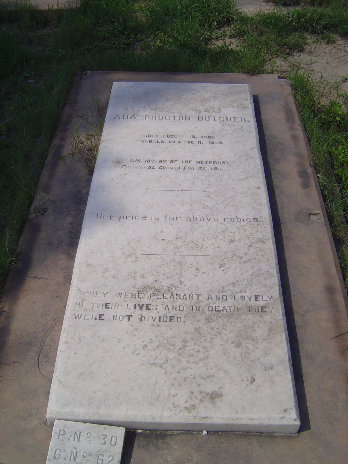 His wife, who was "translated" a day before her husband.