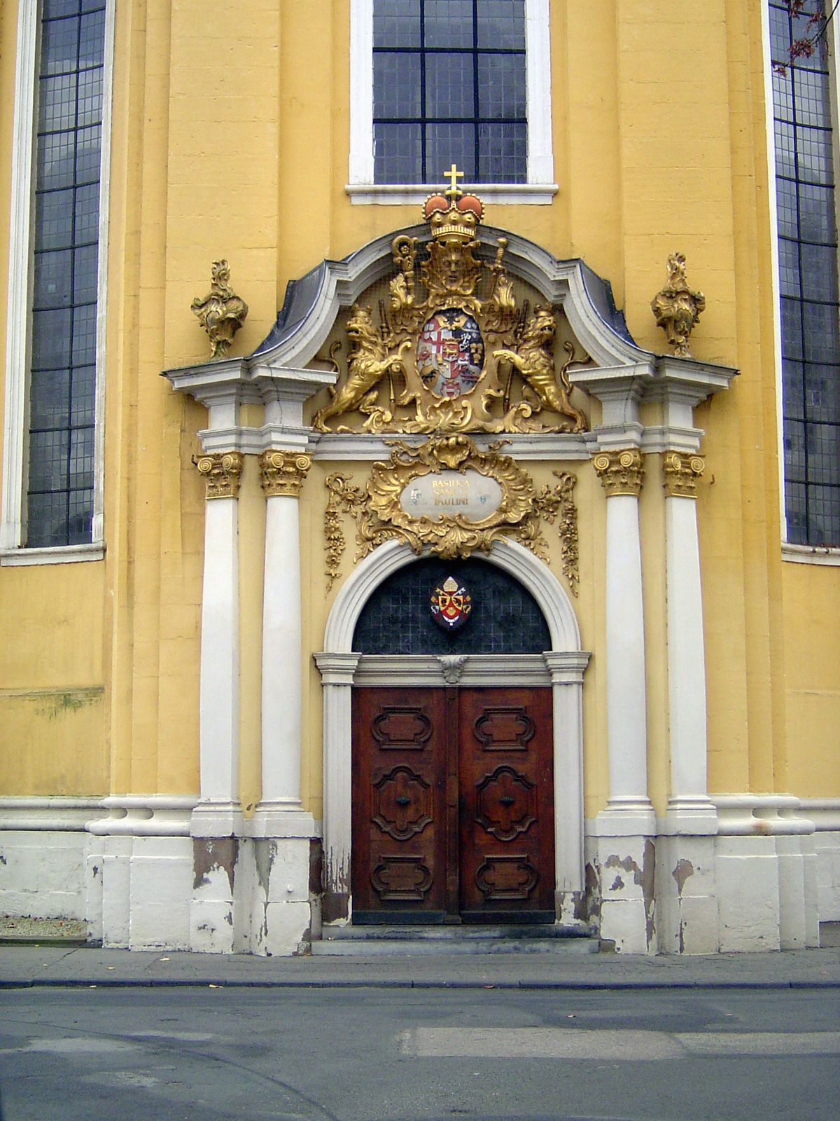 The entrance.