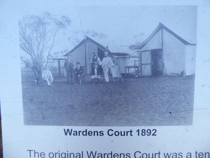 From The Western Mail, 12 May 1894: "The immense business of the Warden's Court, where there are still 80 cases of jumping alone to be settl