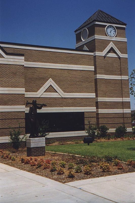 Ladies and Gentlemen, the new wing of the Norman City Hall. The tower's a mite scrunched, but the council wanted to demonstrate its financia