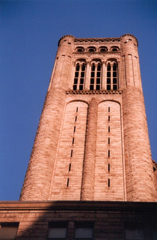 The tower from the courtyard.