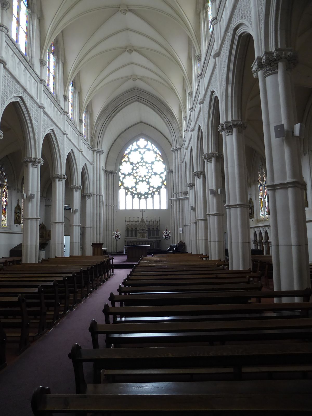 The interior is underwhelming, especially in comparison with the First Church.