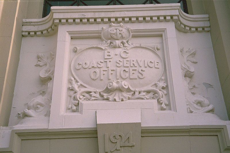 Across the street, there's the former office of the Canadian Pacific's coastal steamers, modest sisters of the company's ocean liners. The s