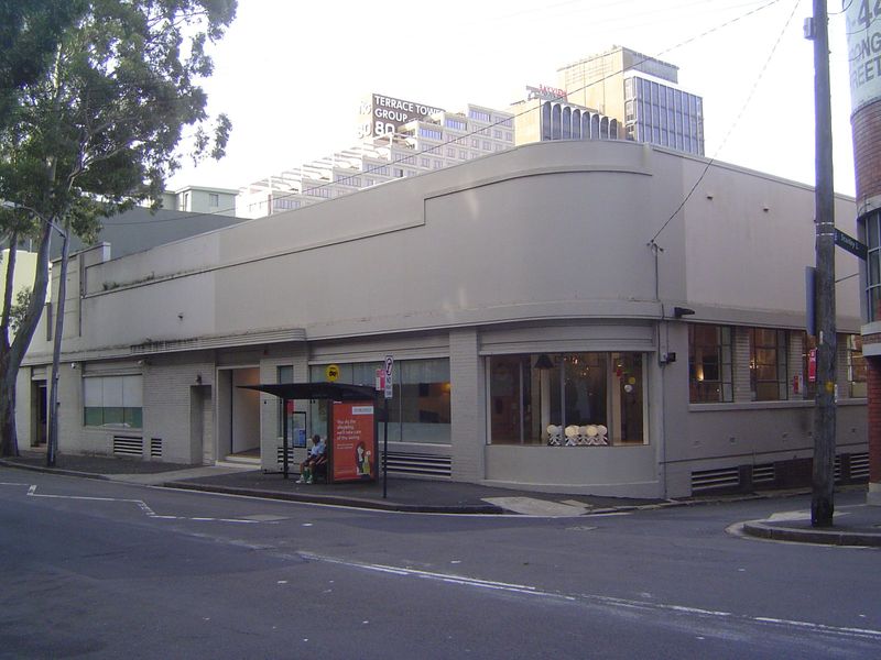 Just off William Street, there's this ex-Packard dealership, later Mario's Restaurant and more.