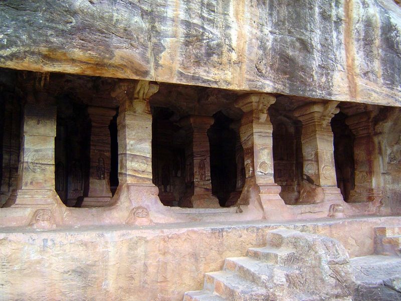 The next by most counts, the fourth cave is a Jain Temple. The entrance is comparatively simple.