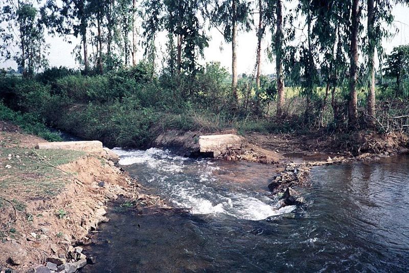 That's not to the NSP. Here's the Bhadra Project, far upstream in Karnataka. Away with those control works! Fiat aqua!