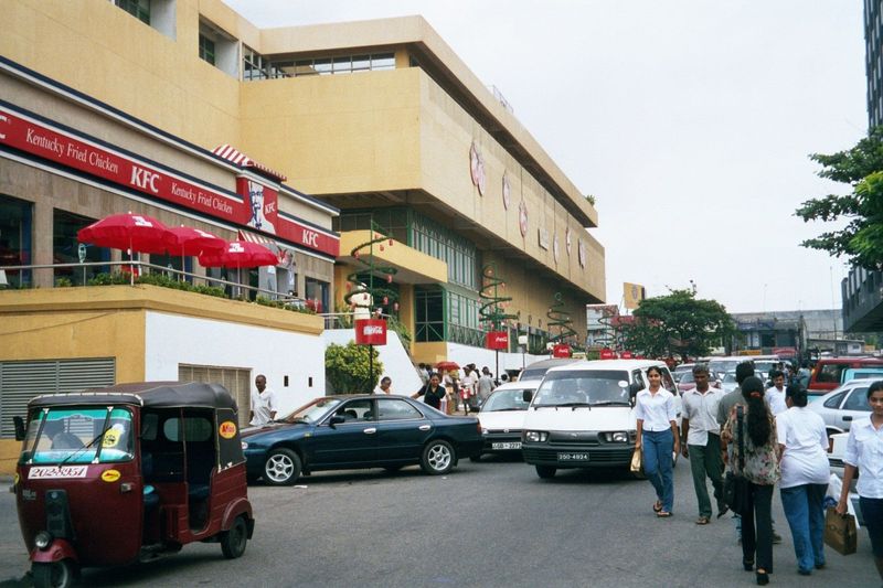 Farther south, the Majestic City mall, Colombo's largest.