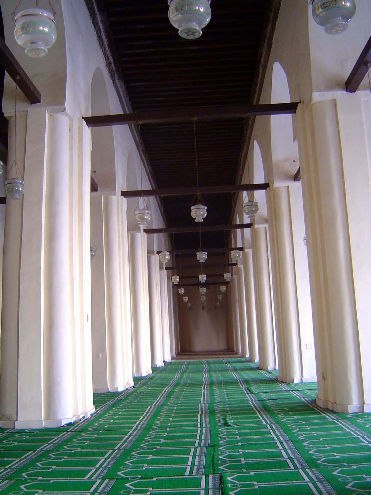 We're turned 90 degrees, to get a sense of the scale of this mosque.