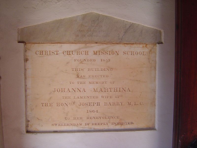 The church relied on donations from the Barry family.