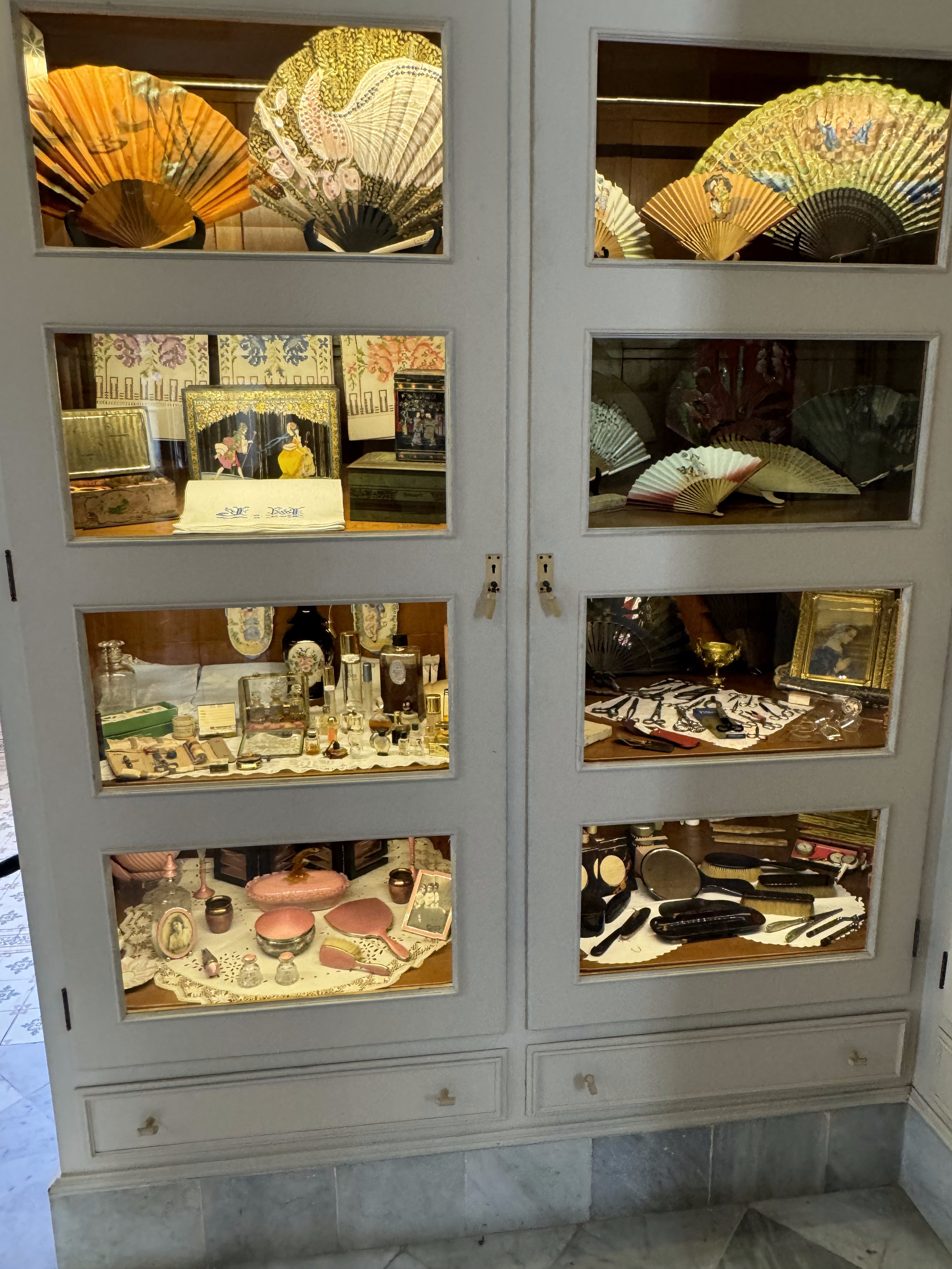 A built-in cupboard for the lady of the house.