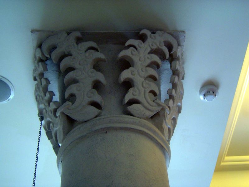 Detail of interior column.