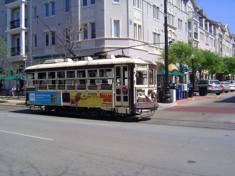 Restored streetcars create a visual link to the past.