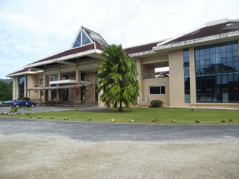 The Seabees have competition now. Here's the new administration building of the Pohnpei State government. Who built it?