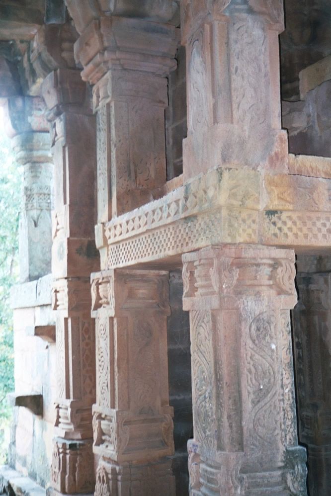 Interior columns.