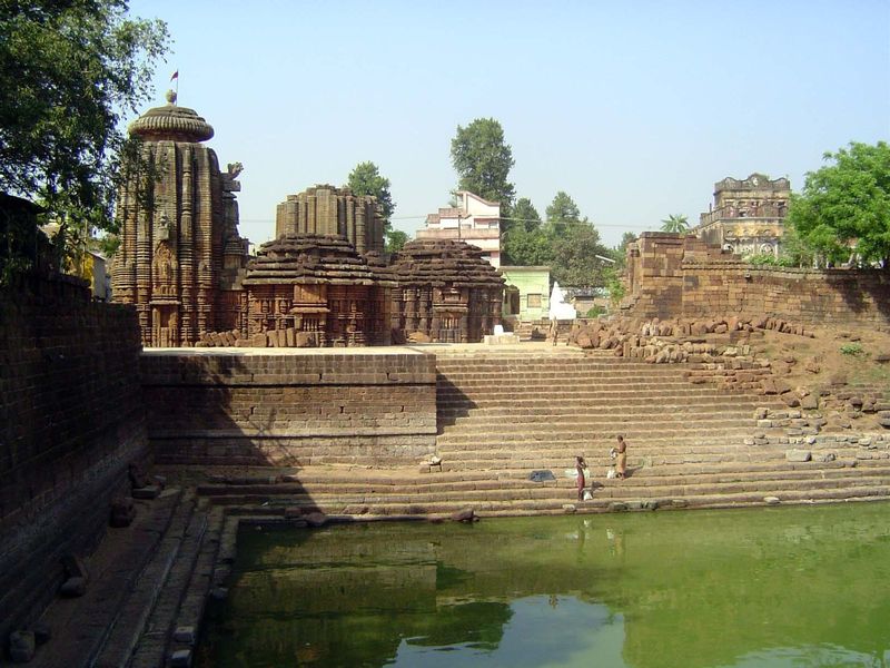The pond has its own temple.