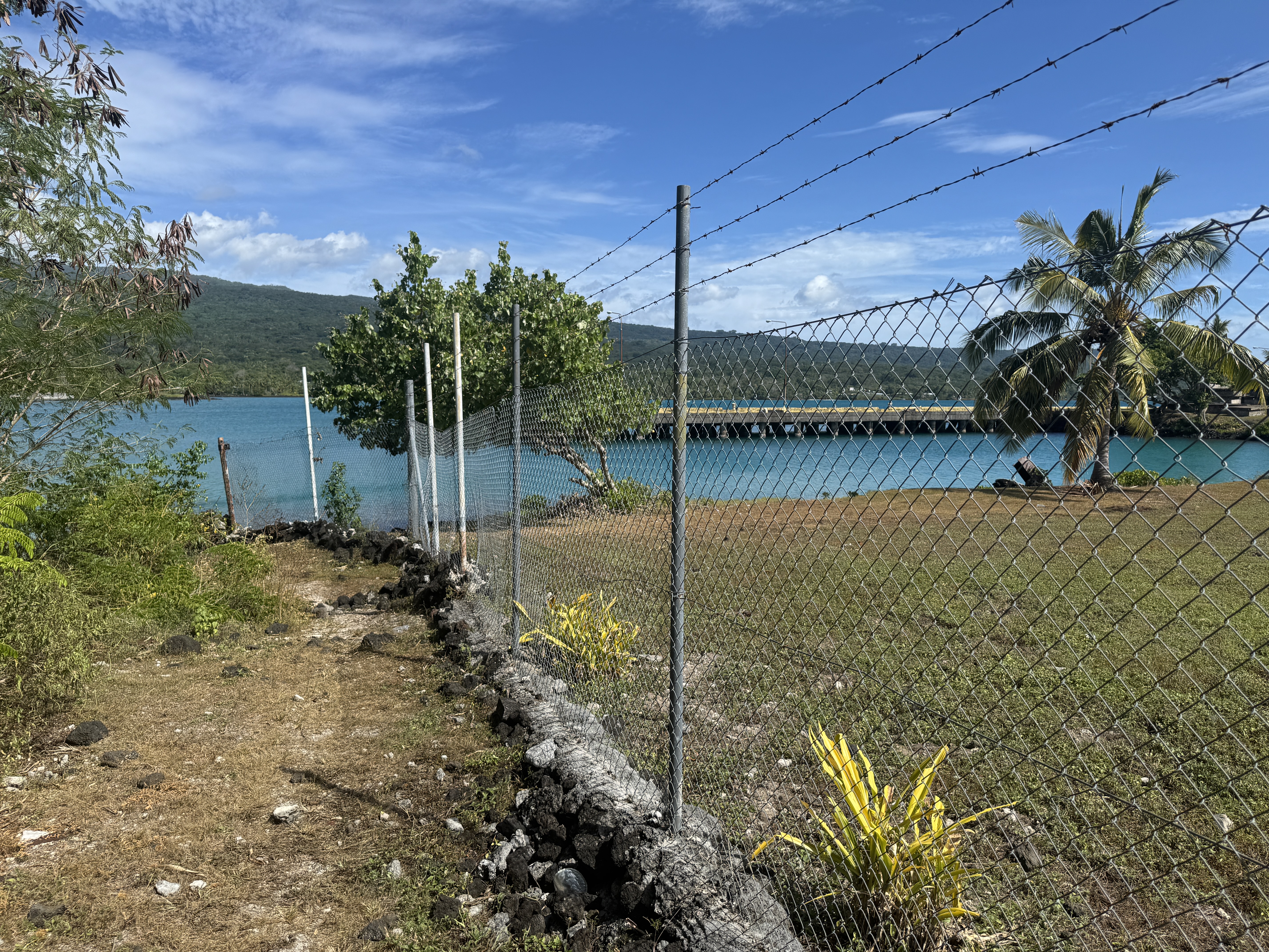 The Germans had tried before 1914 to develop a port here but the coral reef at the entrance defeated them.  Independent Samoa gave it anothe