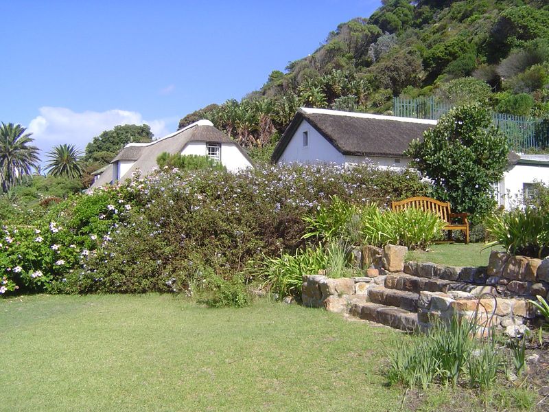 Here's Long Cottage again, but this time seen from the garden of the neighborhood's best-known, though short-term, resident.