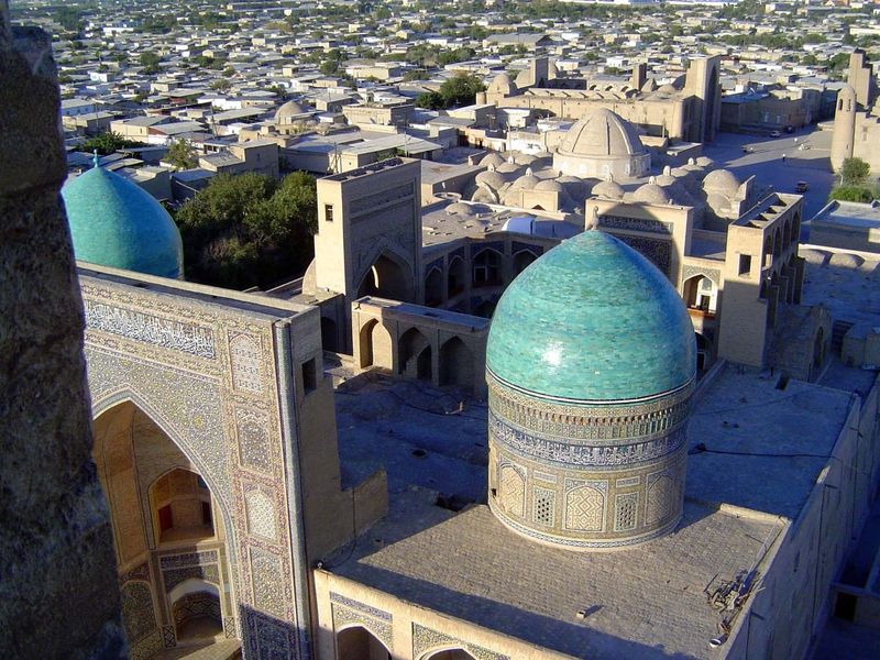 The madrasa is closed to visitors, but a glimpse of its courtyard is possible from the top of the minaret.