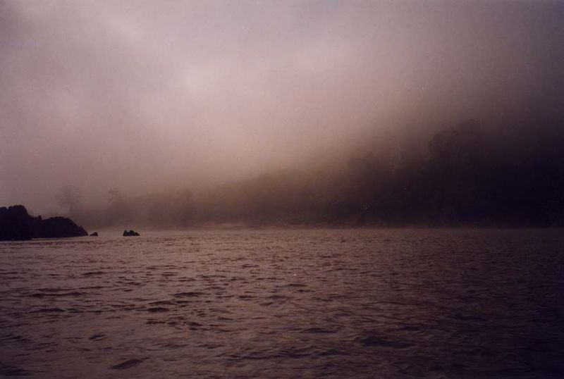 Early morning fog on the river.