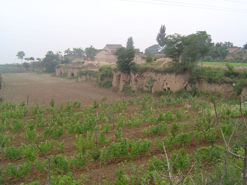 Erosion has produced stepped landscapes in the soft material.