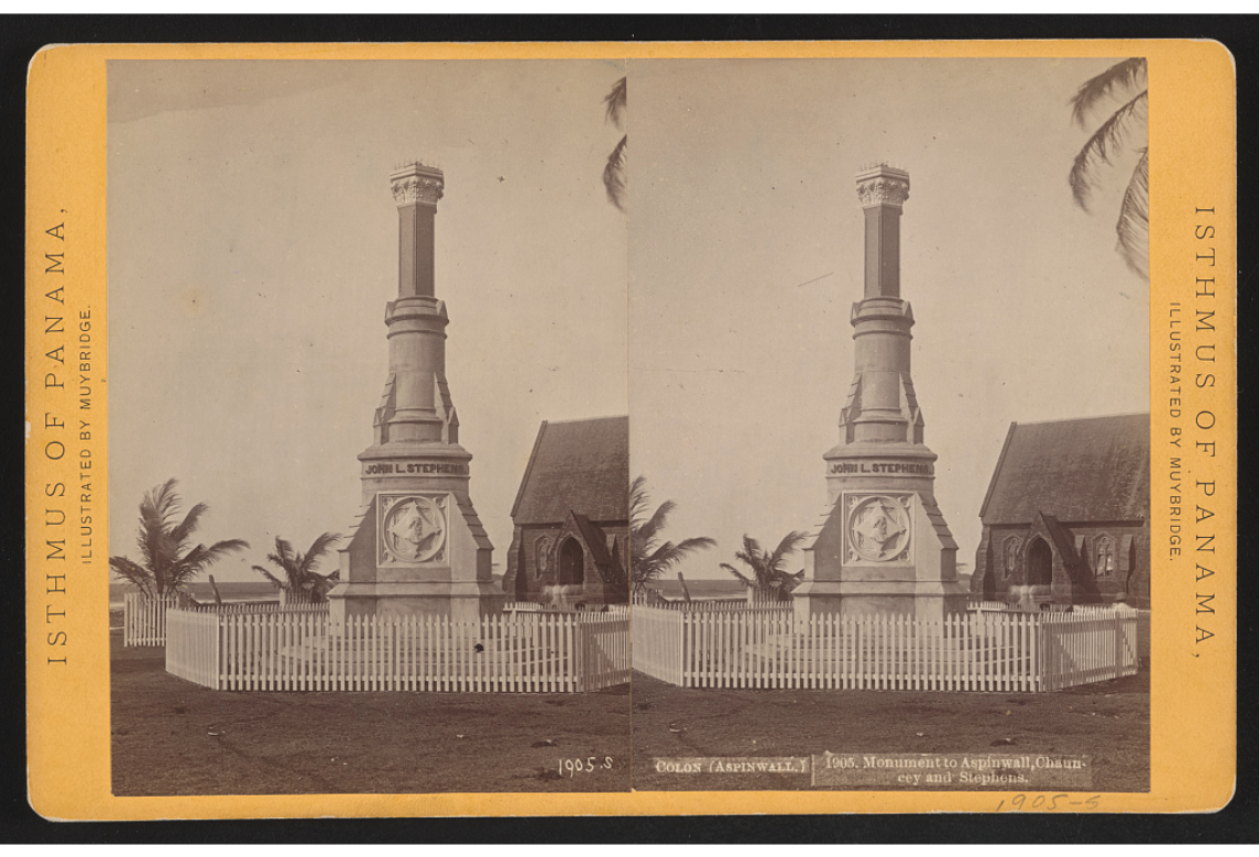 In 1875, who visited Panama but Edward Muybridge, that motion-picture pioneer.  Here's one of his stereo pairs. https://www.loc.gov/resource