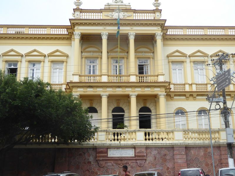 Lots of infrastructure is left over from those days. Here's the 1900 Palace of Justice, built by the—I don't have to tell you—Ribeiro admini