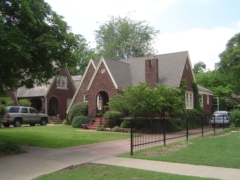 Cottages in the deep woods.