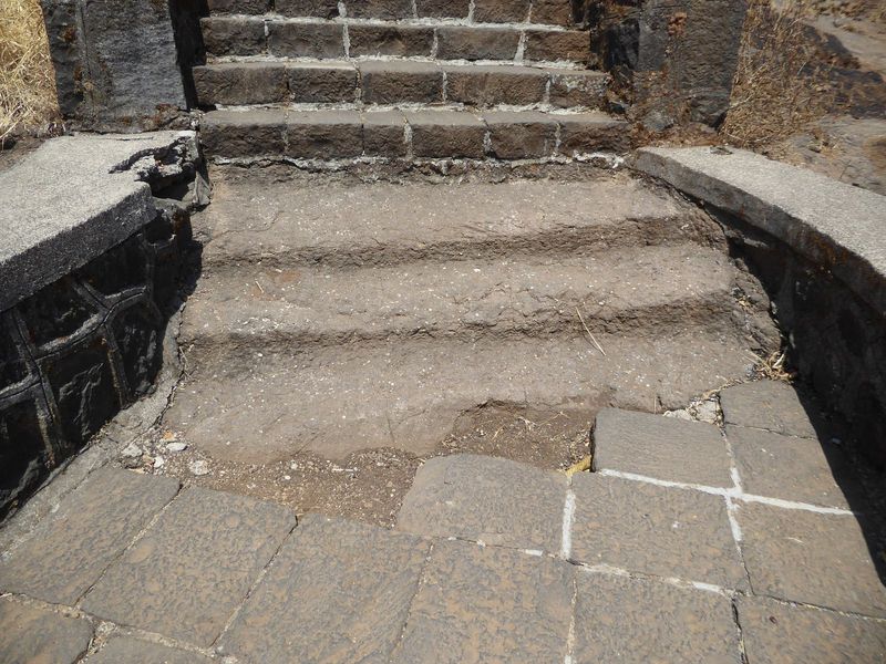 Looks like an older stairway has been buried by the ASI.