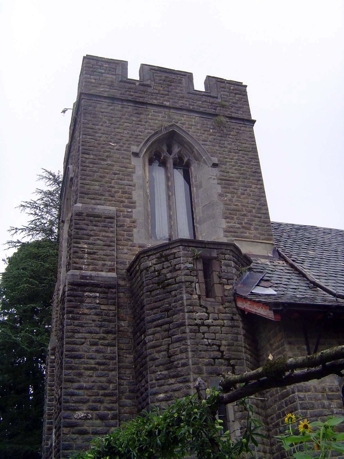 The church itself, in need of some repair.