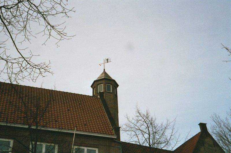 Note the weathervane.