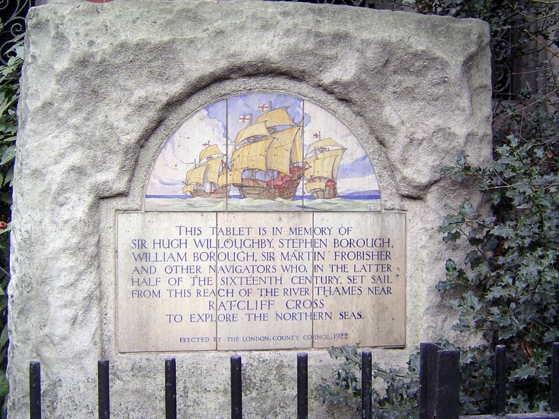 The park also has a monument to several mariners who set out from near this point. Hugh Willoughby in particular discovered Novaya Zemlya. T