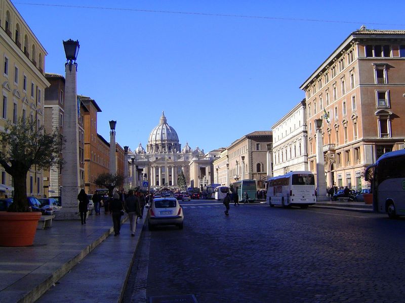 The view from further back. Many cities, most notably Paris and Washington, D.C., have street plans that evolved from Rome's, and Rome's str
