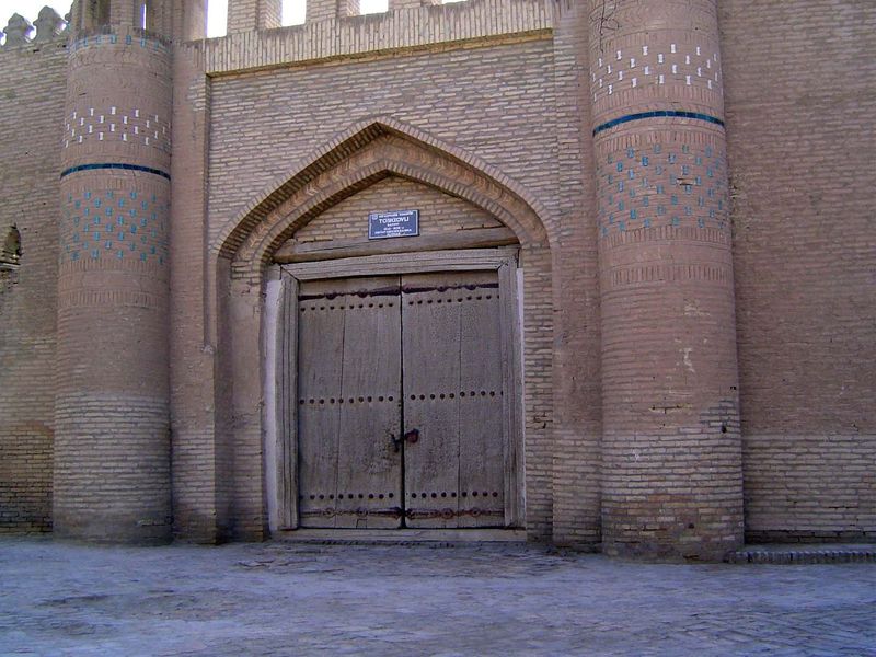 Locked gate on the back side.