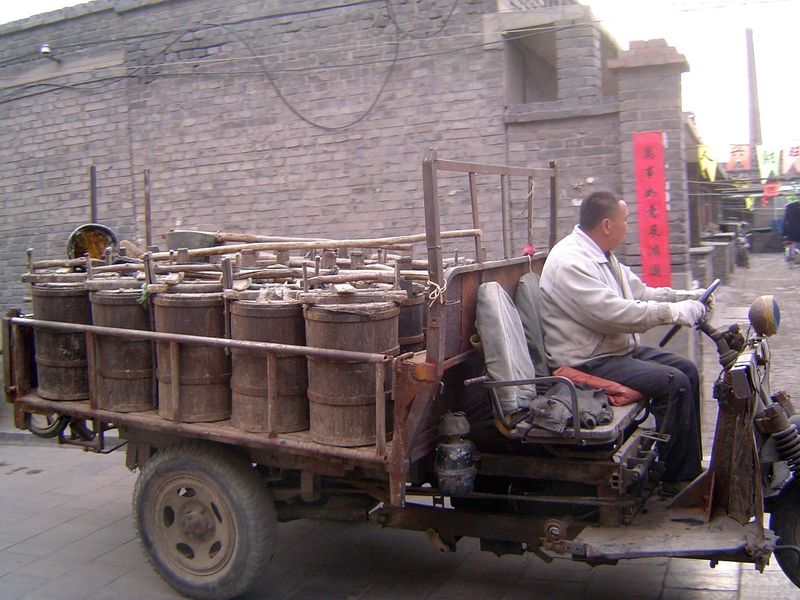 Pickup by tricycle.