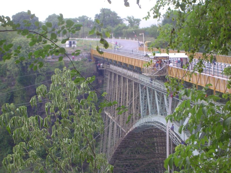 The bridge was not only widened in 1930 but raised five feet. The projecting platform was added still later for certified idiots.