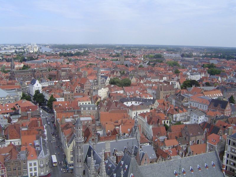 From the top and looking east, over the roof of the Government Palace, you can make out the periphery of the historic center, as well as the