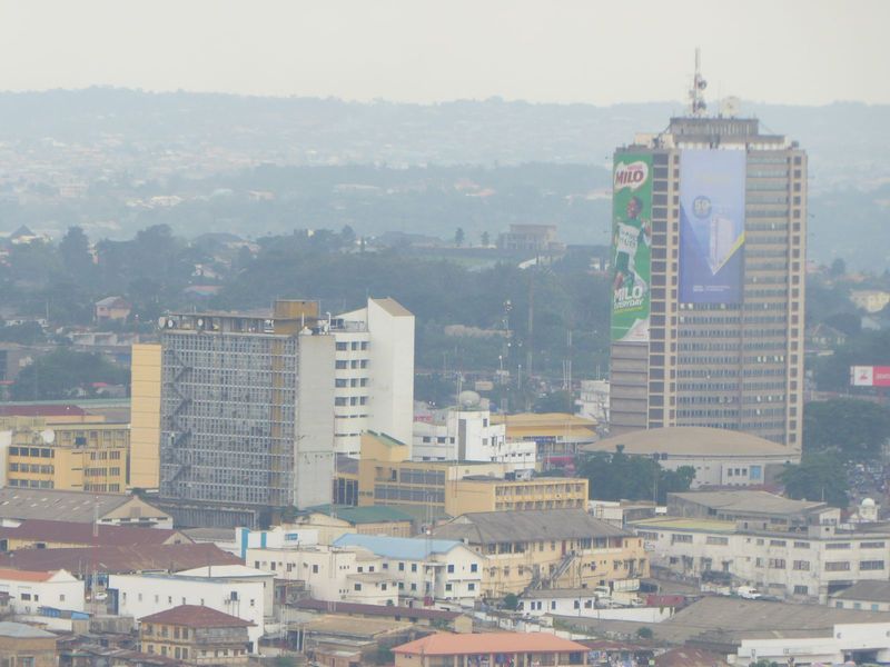 The building on the left, for the Co-operative Bank, was Ibadan's first highrise and though it's upstaged now was the work of those two very
