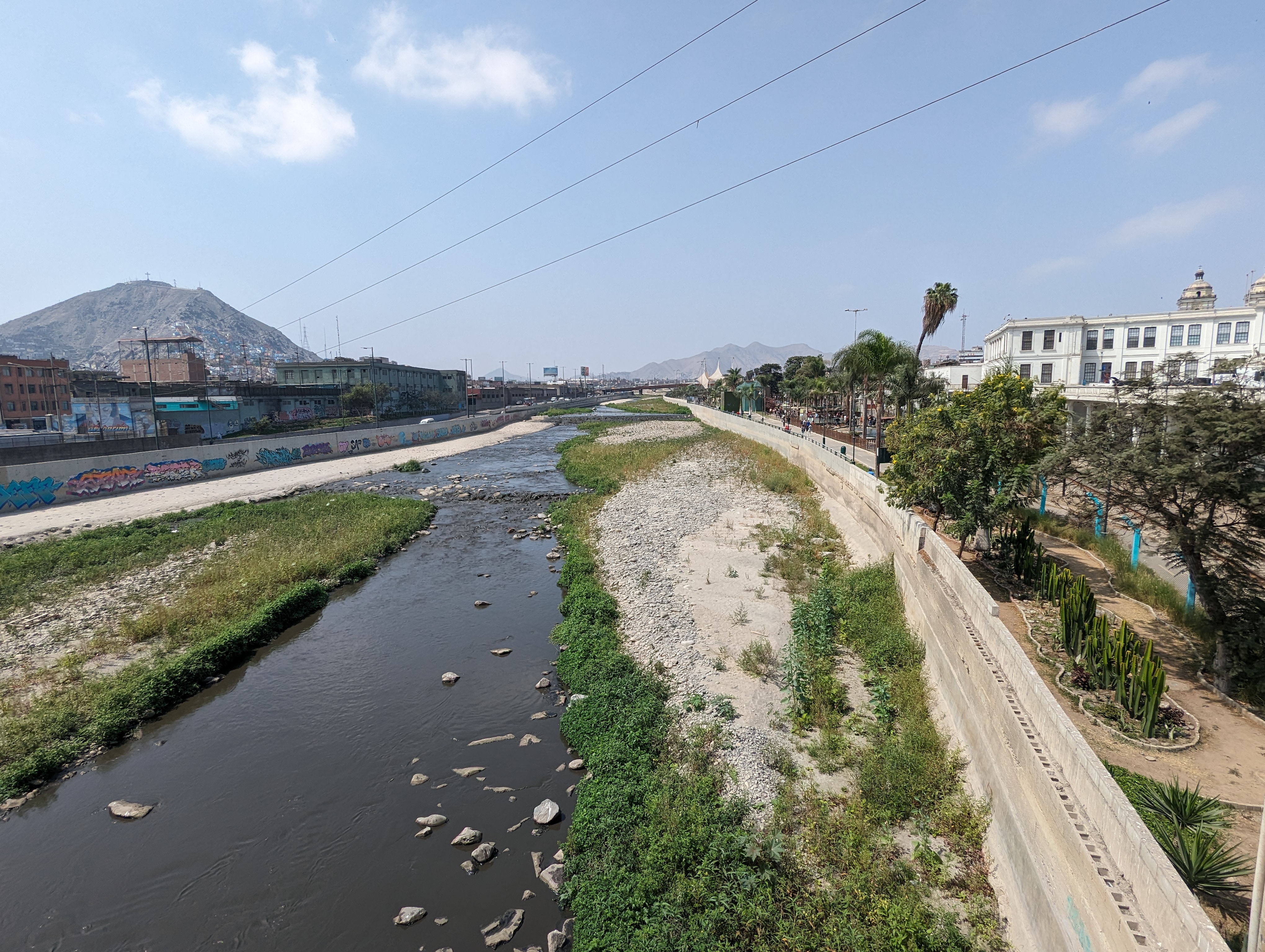 Rio Rimac, 500 feet north of Peru's presidential palace.