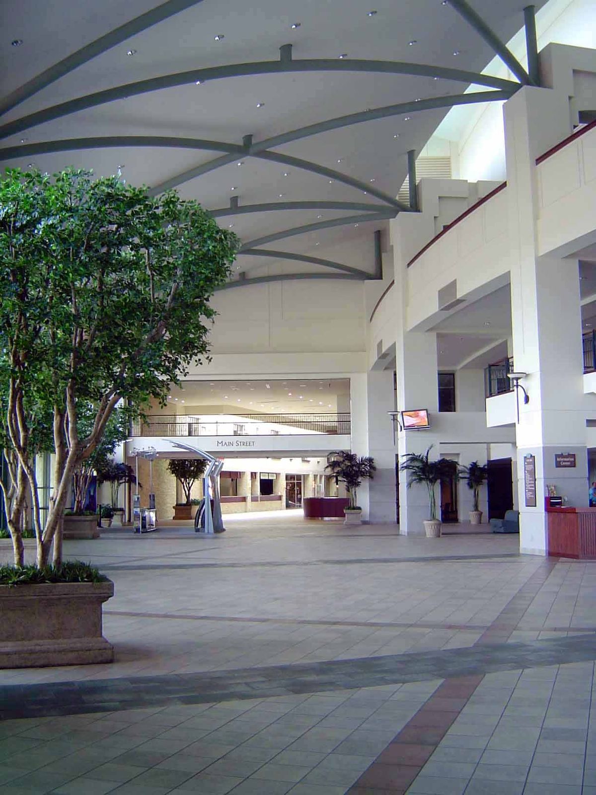 Looks like a mall, but it's the church, accommodating itself to contemporary design.